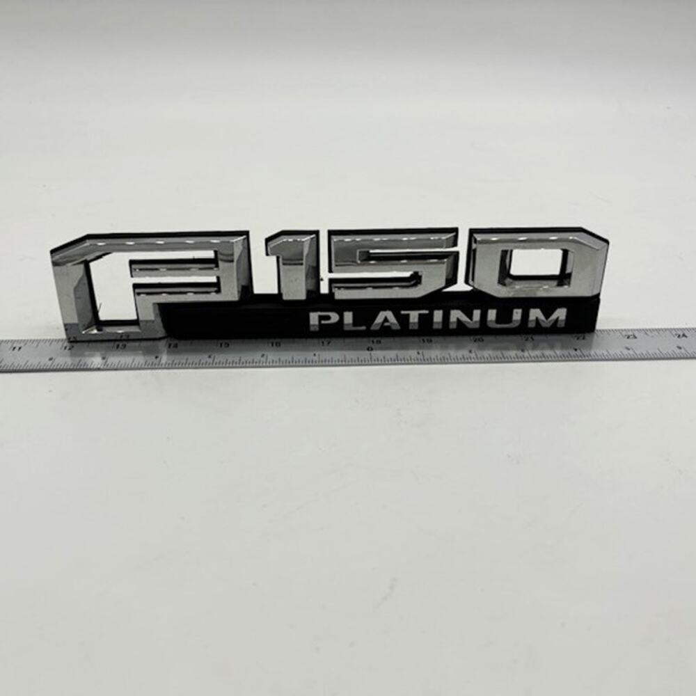 Ford F-150 Platinum Emblem 10" Nameplate Truck Vehicle Fender OEM Parts Chrome